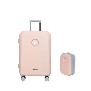 MACARON 24in TRAVELBAG + MINIMI POUCH (PINK)